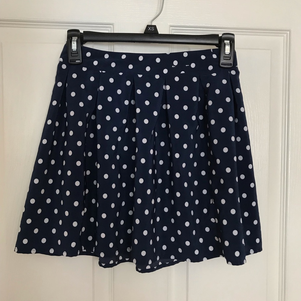 polka dot skirt